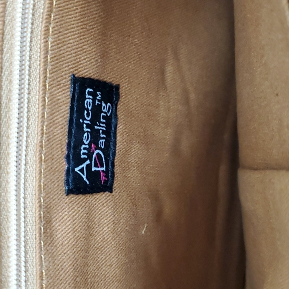 American Darling leather suede crossbody purse bag - Picture 5 of 10